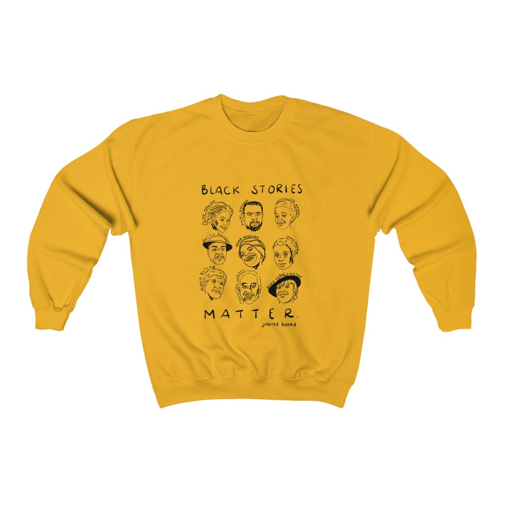Black Stories Matter Unisex Heavy Blend™ Crewneck Sweatshirt